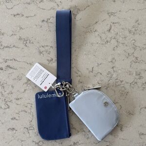 Lululemon Brilliant Blue and Start h Blue Wristlet Duo